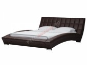 Интерьерная кровать «Оливия» (коричневая экокожа)